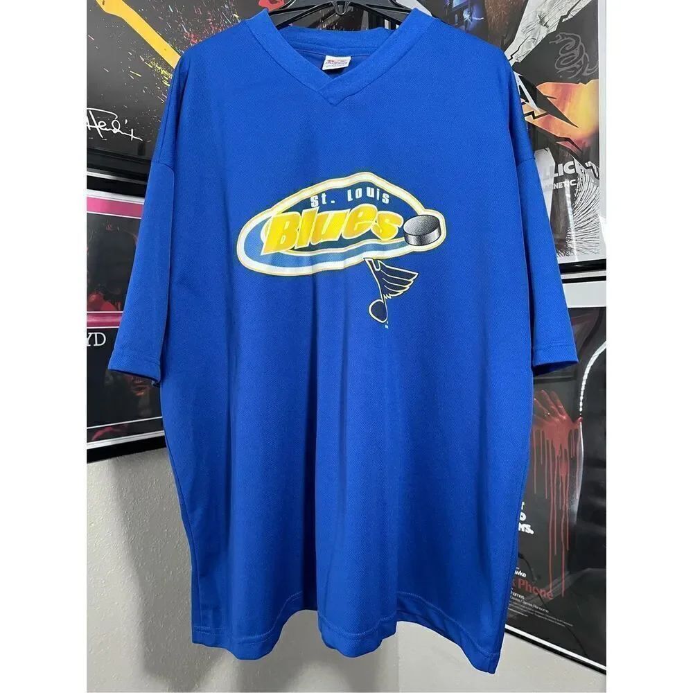 Vintage 90s St. Louis Blues Hockey Jersey Shirt